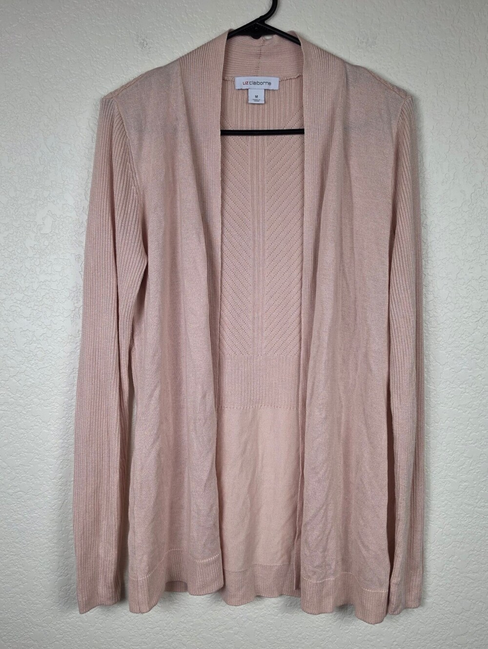 Liz Claiborne Medium Blush Pink Cardigan Sweater